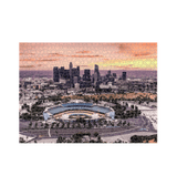 White Los Angeles Baseball Stadium Jigsaw Puzzle (1000 Piece)