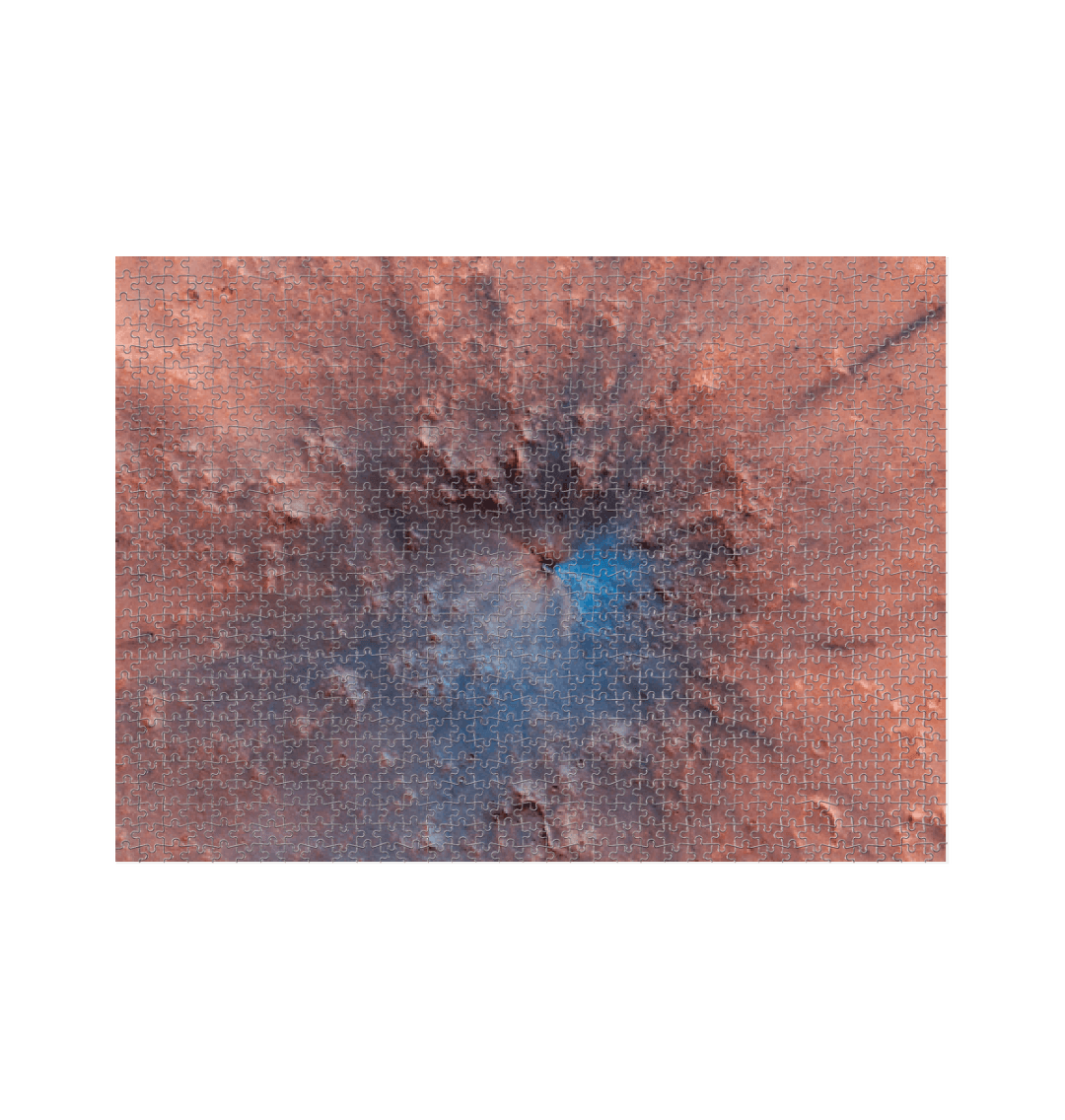 White Mars Impact Crater Jigsaw Puzzle (1000 Piece)