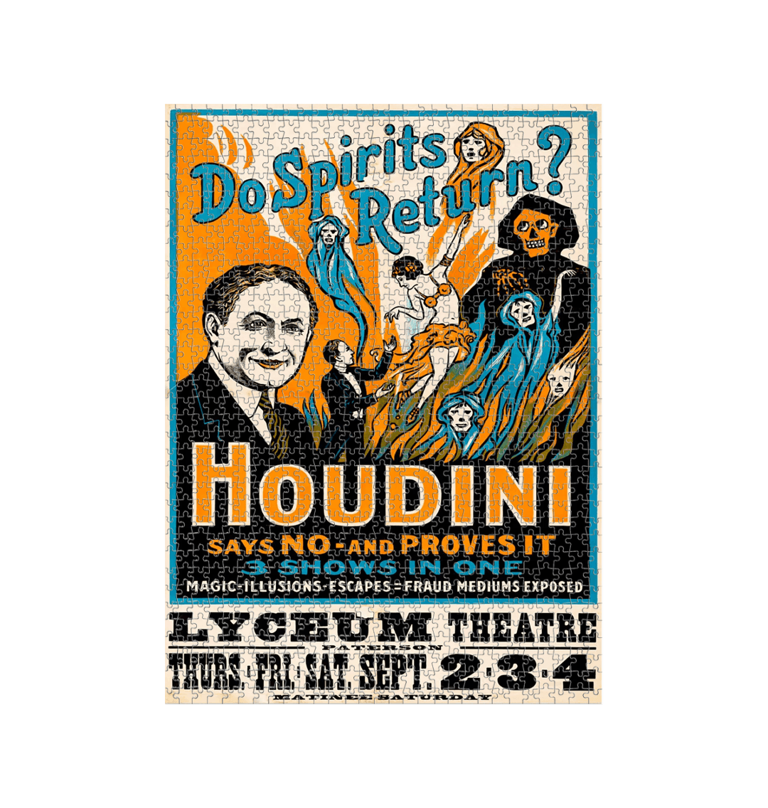 White Houdini Spirits Poster Jigsaw Puzzle (1000 Piece)