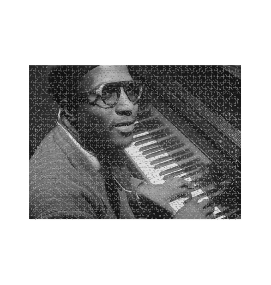 White Thelonious Monk Jigsaw Puzzle (1000 Piece)