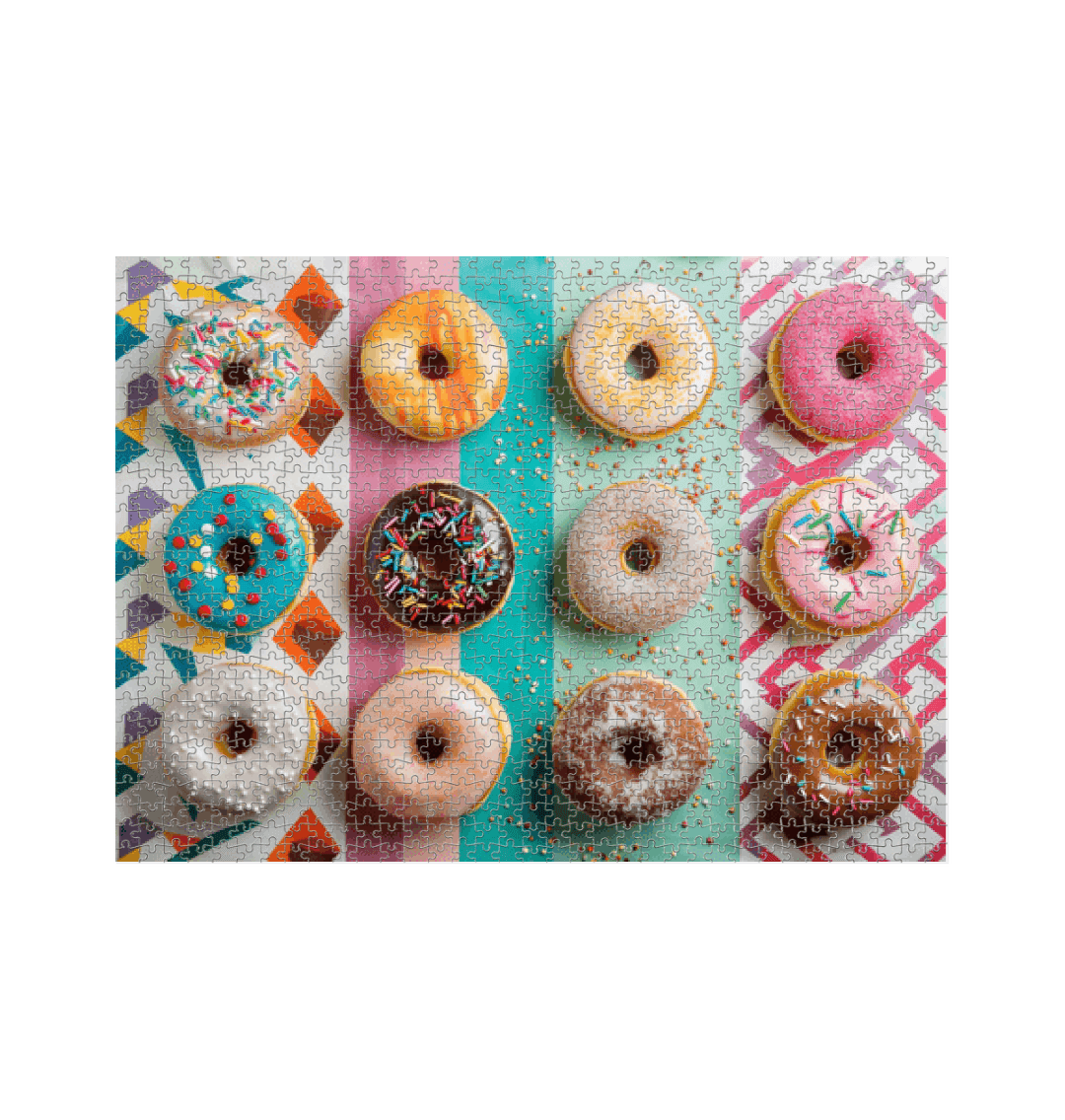 White Donut Platter Jigsaw Puzzle (1000 Piece)