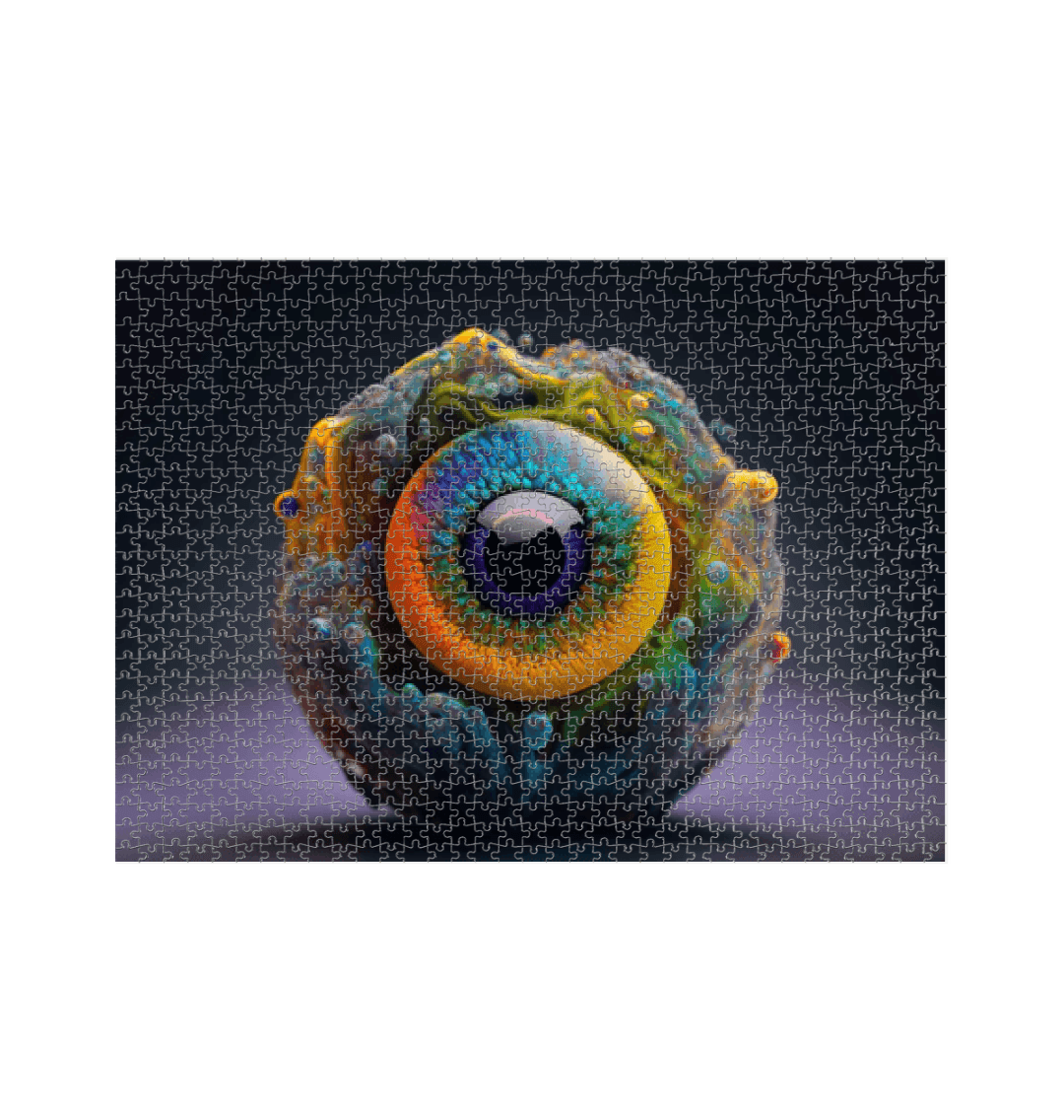 White Eyeball Sculpture Jigsaw Puzzle (1000 Piece)