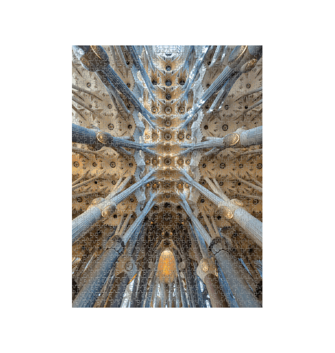 White Sagrada Familia Jigsaw Puzzle (1000 Piece)