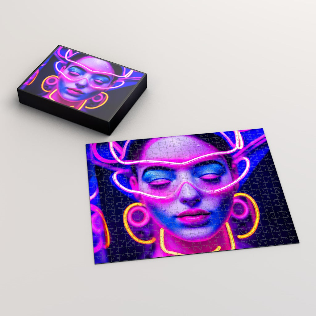 Neon Girl Jigsaw Puzzle (1000 Piece)