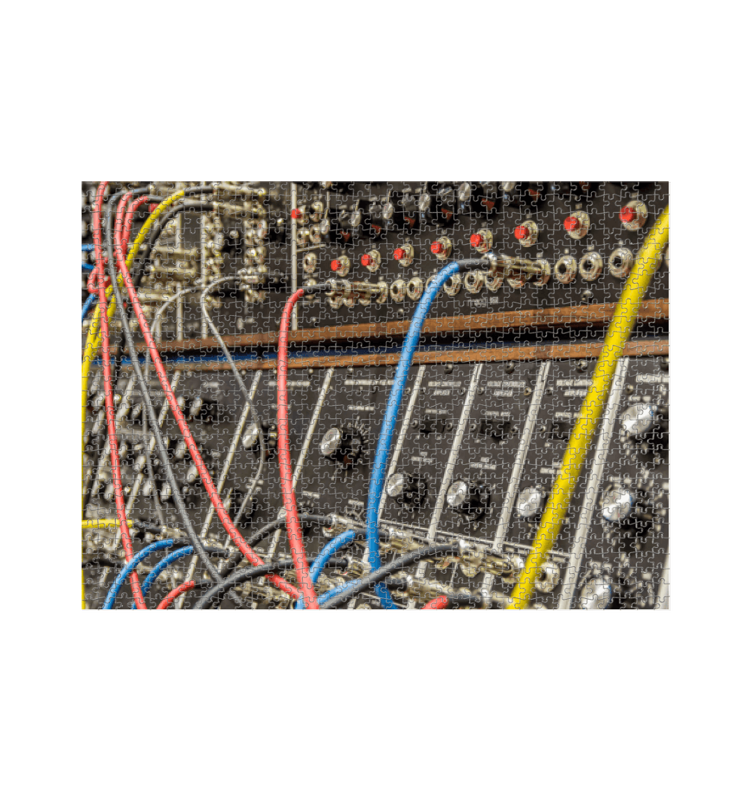 White Modular Synth Jigsaw Puzzle (1000 Piece)
