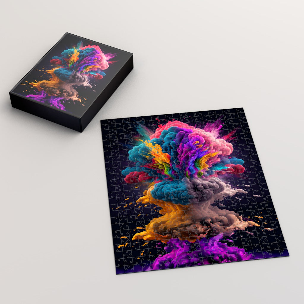 Explosion of Color and Sound AI Jigsaw Puzzle (500, 1000-Piece)