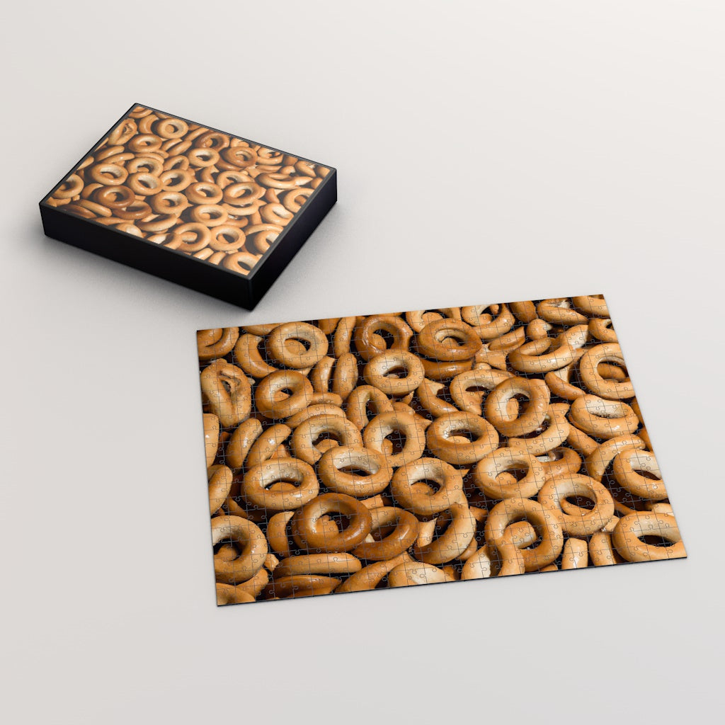 A Sea of Bagels AI Jigsaw Puzzle (500, 1000-Piece)